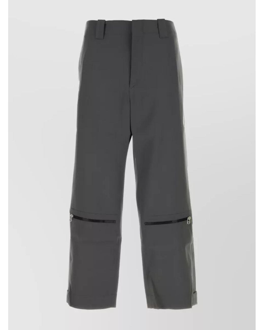 OAMC Gray Wool Slightly Flared Trousers for men