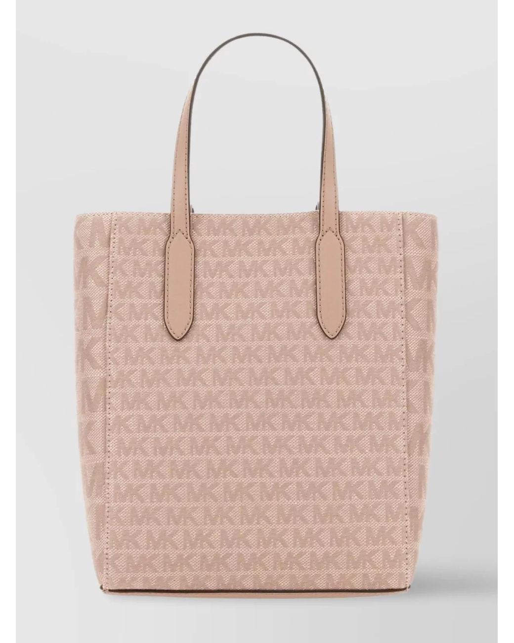Michael Kors Pink Sinclair Linen Shoulder Bag