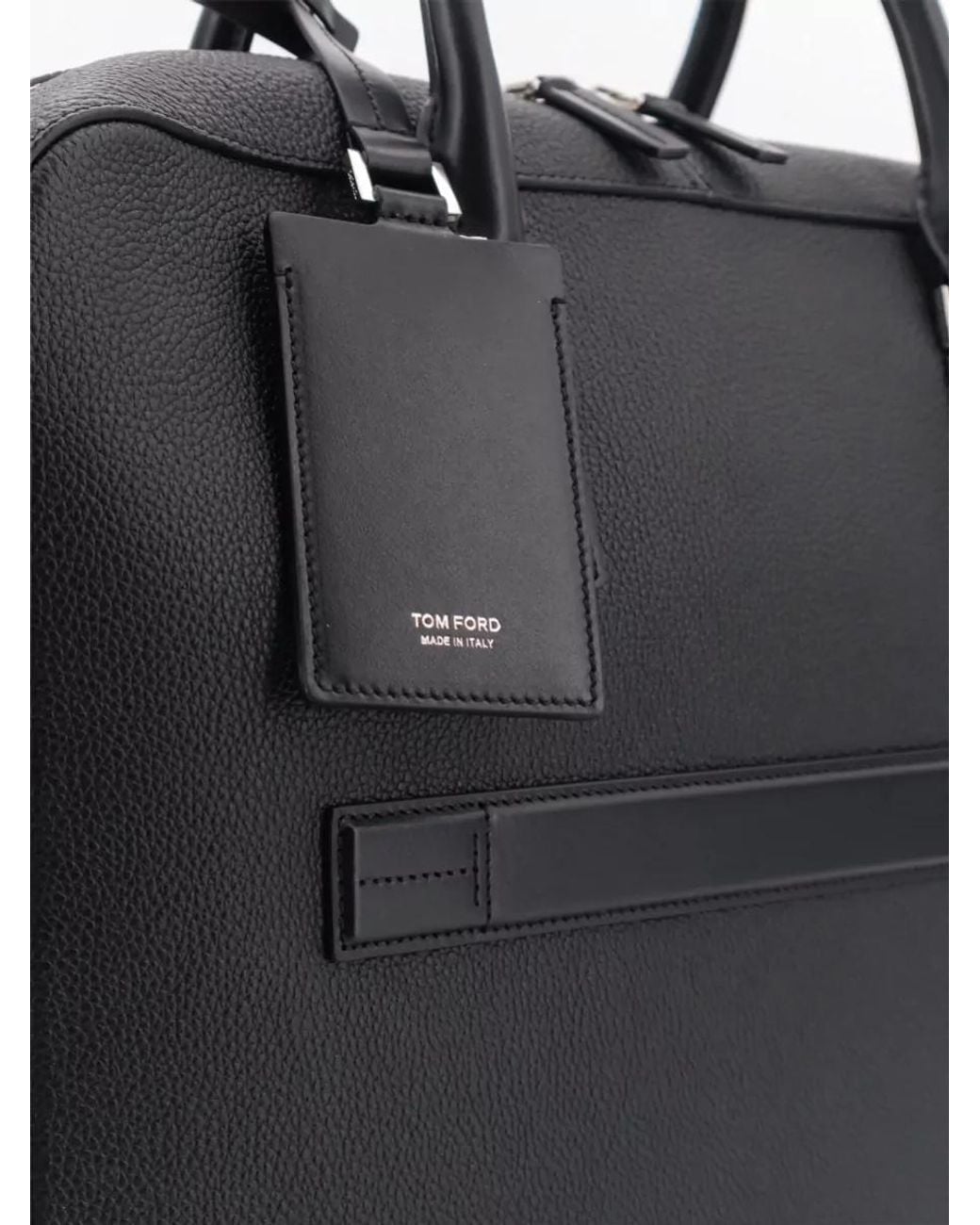 Tom Ford Black Leather Briefcase for men