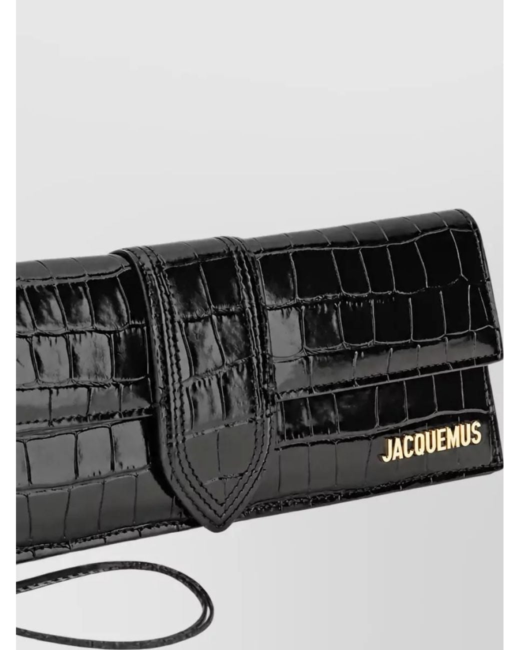 Jacquemus Black La Pochette Bambino Leather Clutch Bag