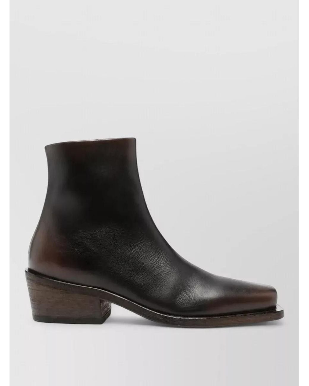Marsèll Black Leather Lace-Up Ankle Boots
