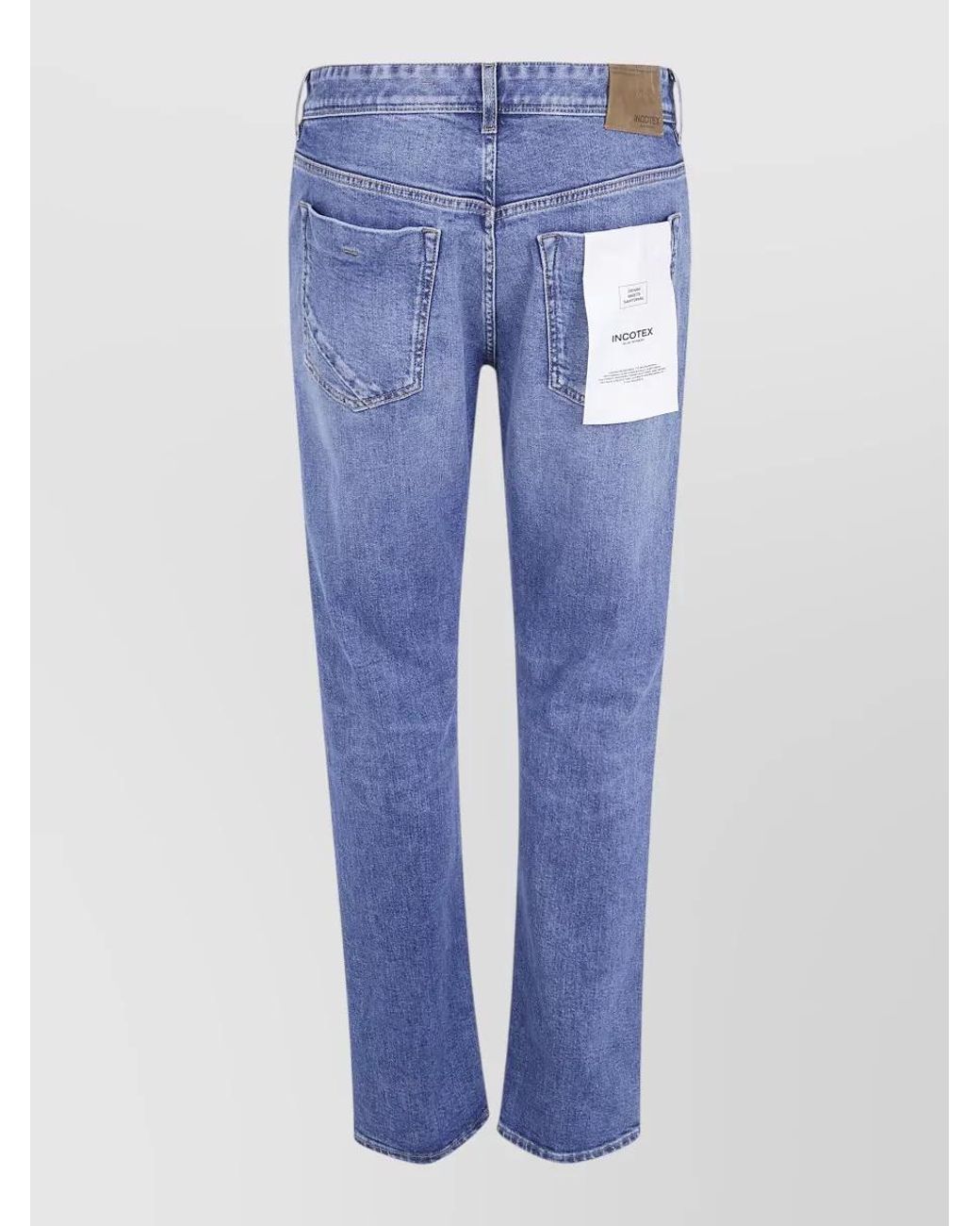 Incotex Blue Regular-Fit Straight-Leg Denim Jeans for men