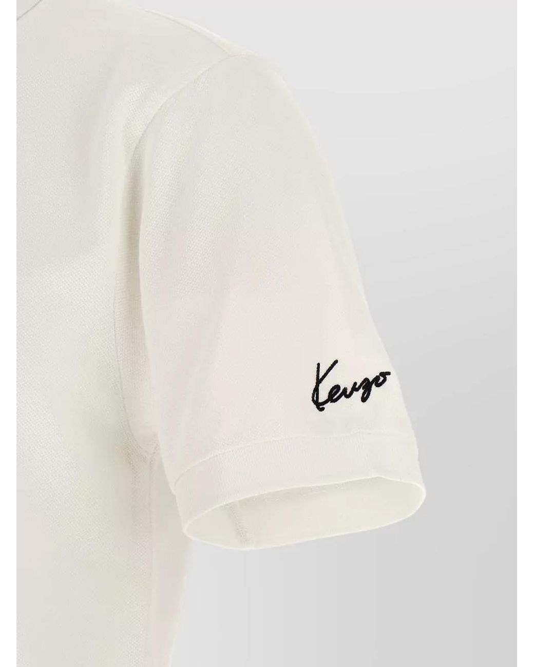 KENZO Natural Cotton Piqué Slim-Fit Polo Shirt for men