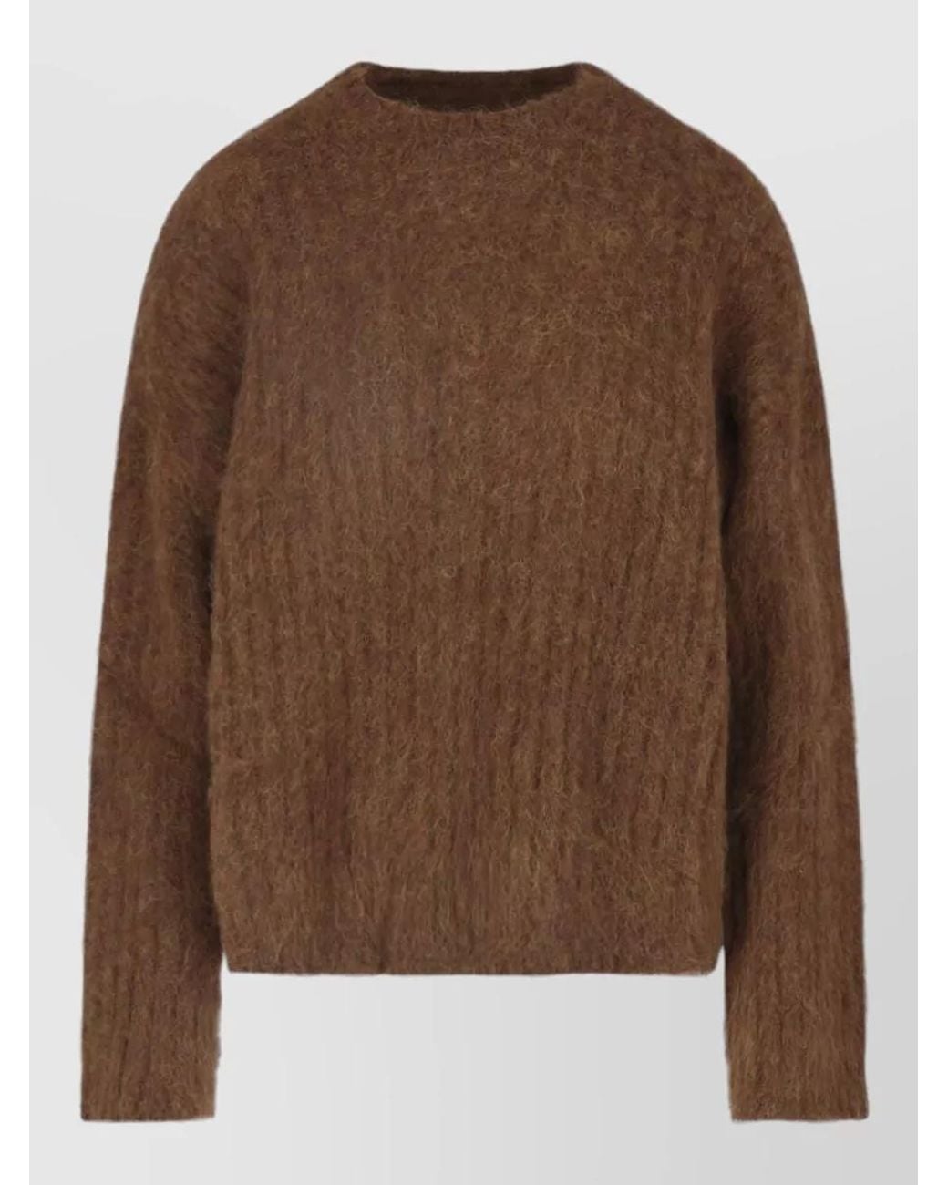 Uma Wang Brown Alpaca Crewneck Sweatshirt