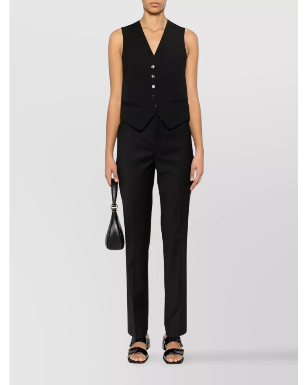 Filippa K Blue Wool Straight-Leg Trousers