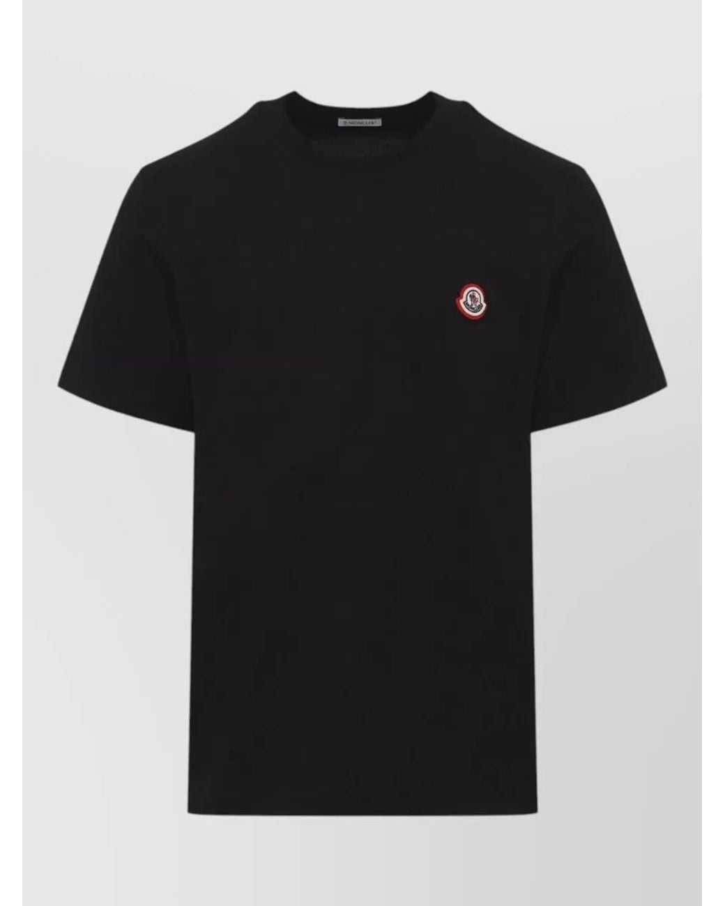 Moncler Black Cotton Jersey Regular-Fit Short-Sleeve T-Shirt for men