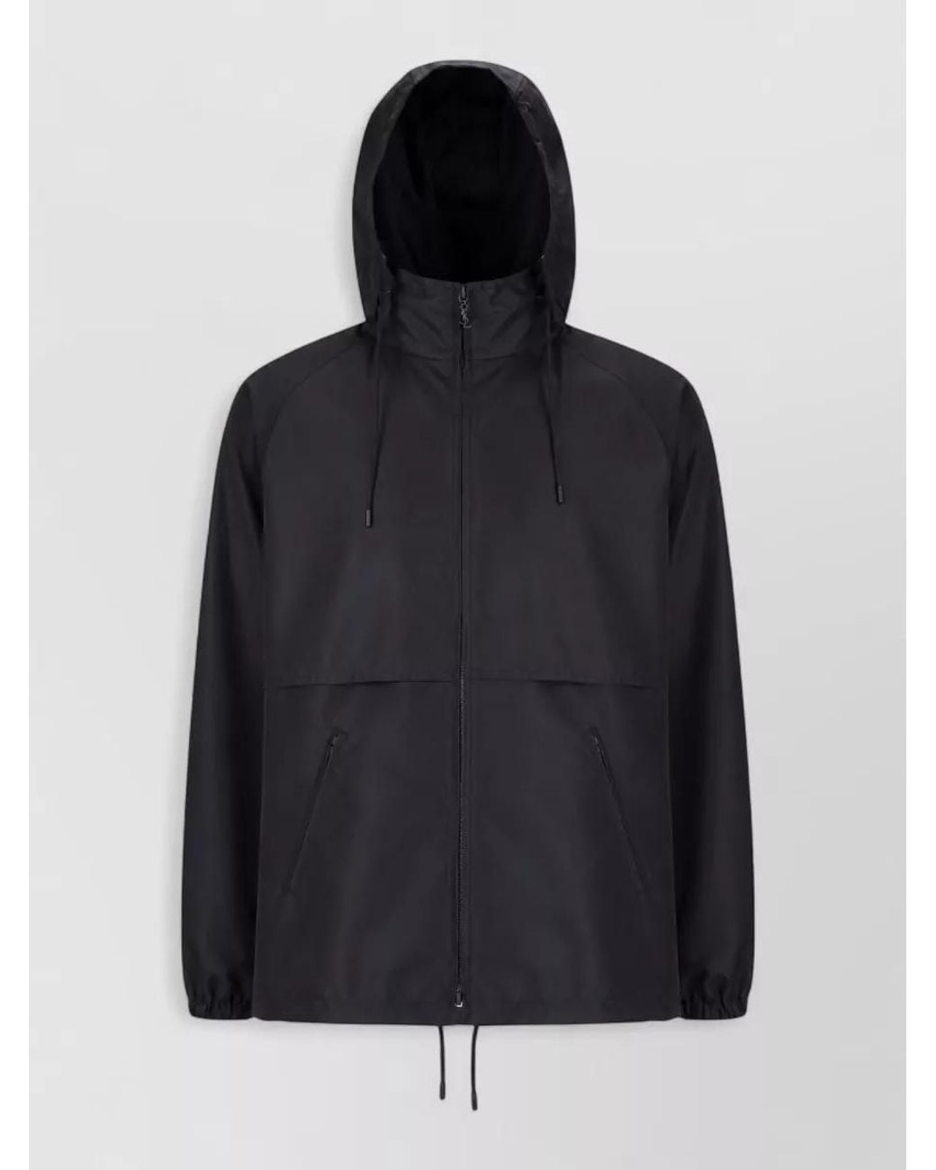 Saint Laurent Black Zipped Windbreaker Jacket for men