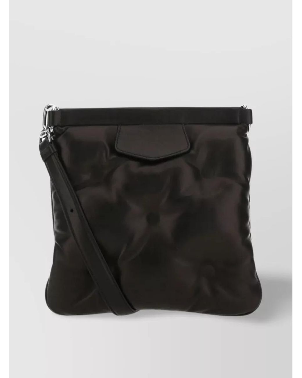 Maison Margiela Black Quilted Leather Shoulder Bag for men