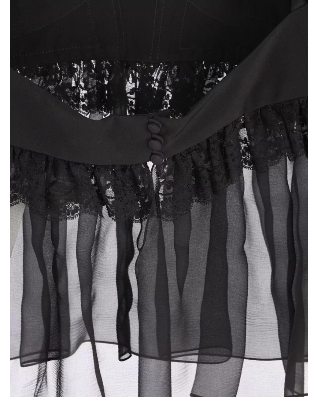 Chloé Black Silk Lingerie Top
