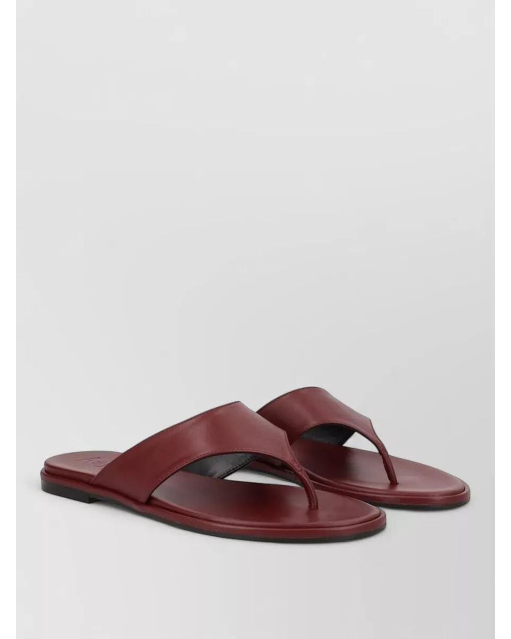 Aeyde Purple Leather Thong Sandals