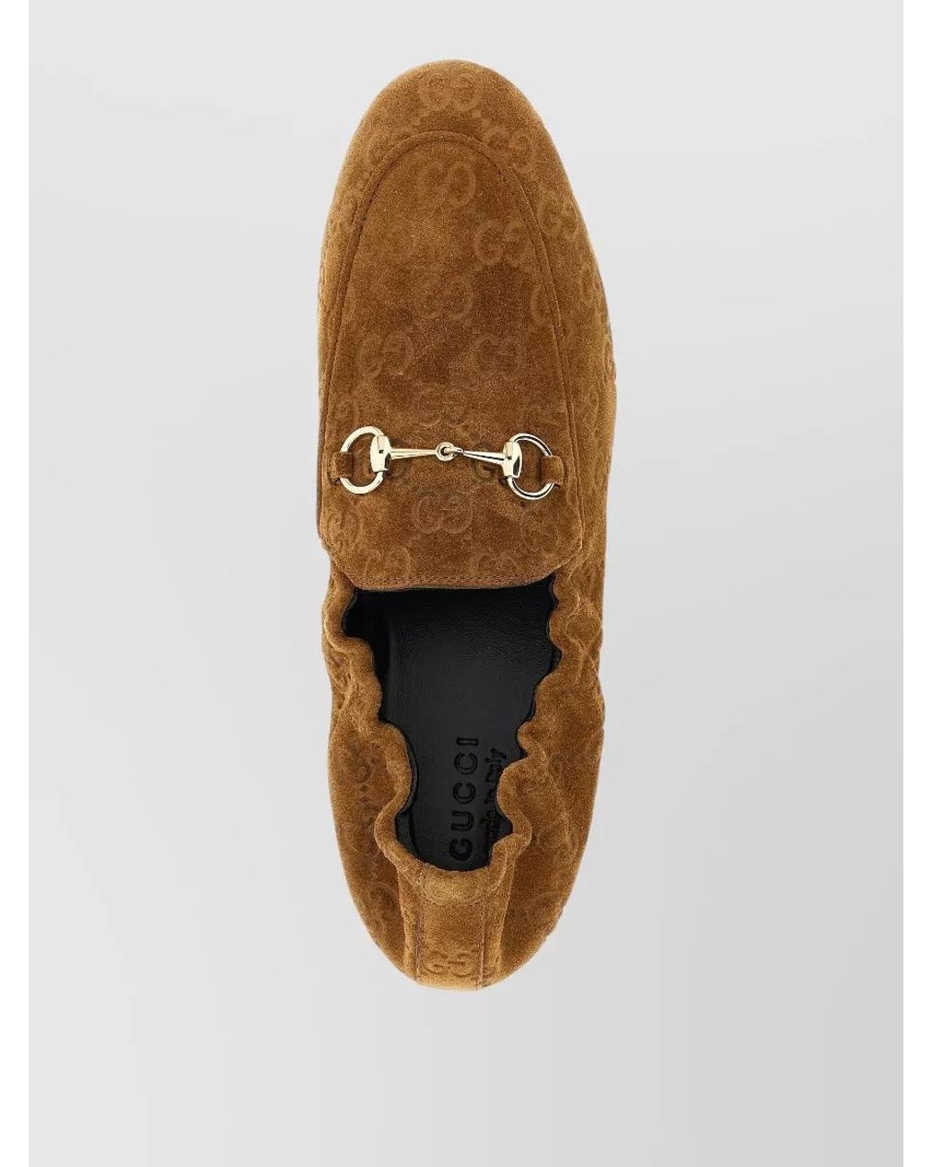 Gucci White Suede Loafers
