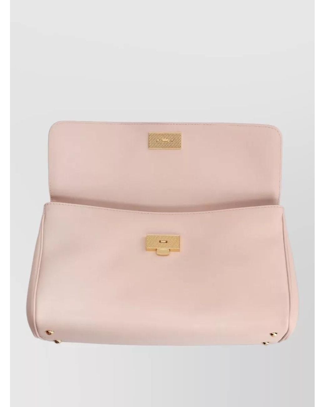 Dolce & Gabbana Natural My Sicily Leather Shoulder Bag
