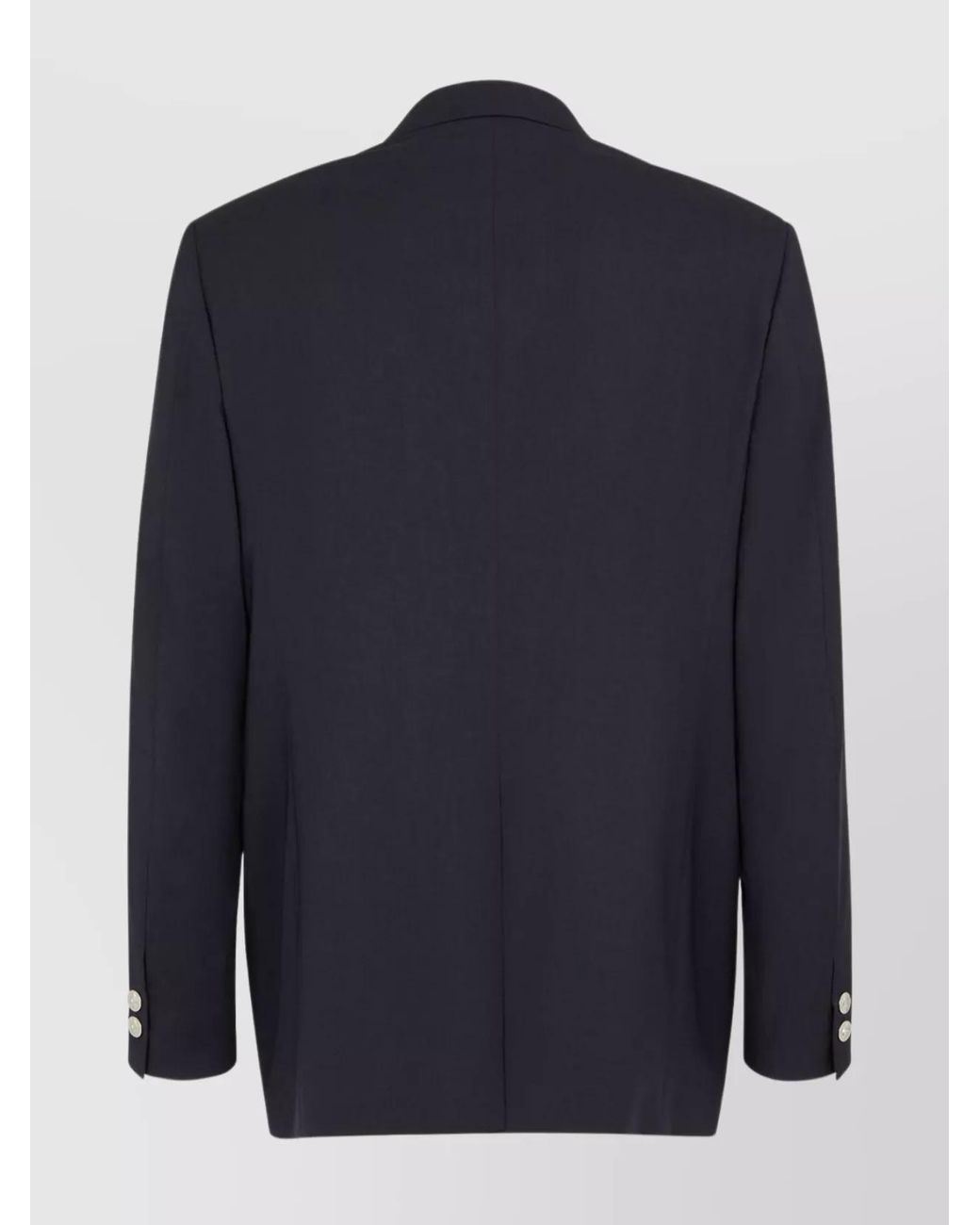 Fendi Blue Virgin Wool Double-Breasted Suit Jacket for men