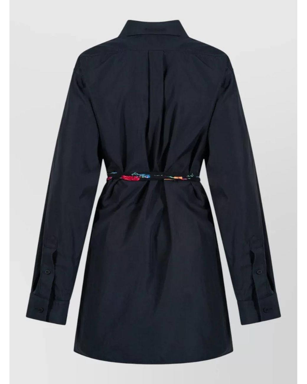 Balenciaga Blue Wrap Shirt Dress