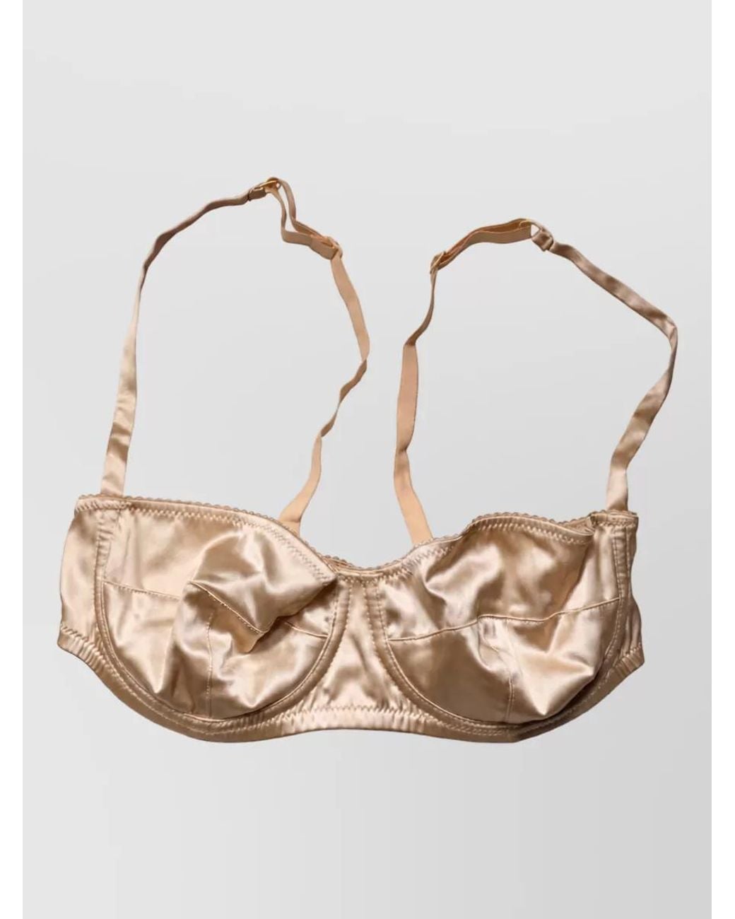 Dolce & Gabbana Natural Silk Underwire Balconette Bra