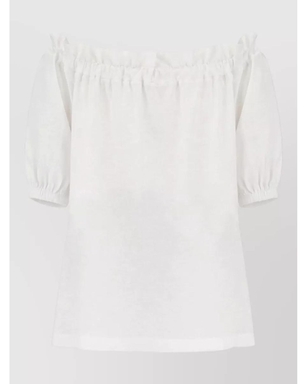 Patou White Cotton Oversized Blouse