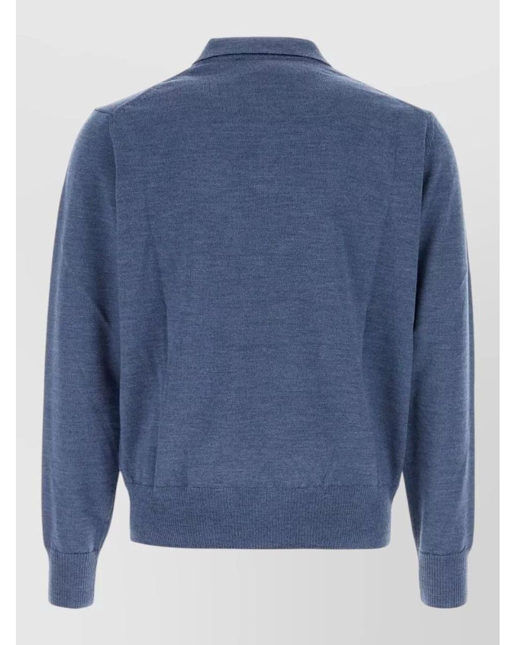 Vivienne Westwood Blue Wool Polo Shirt for men