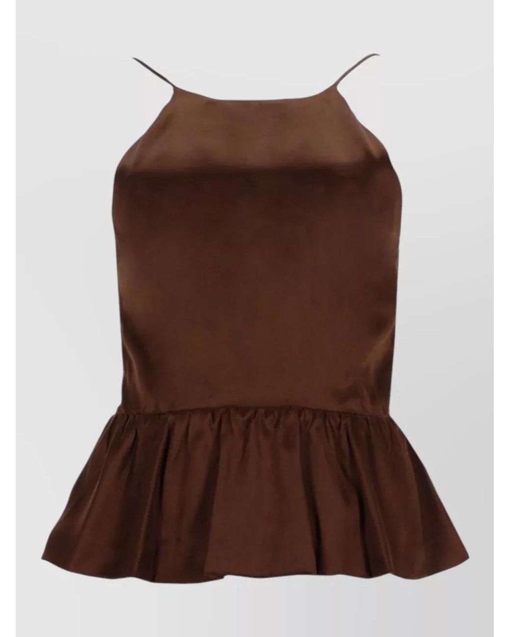 THE GARMENT Brown Silk Blouse