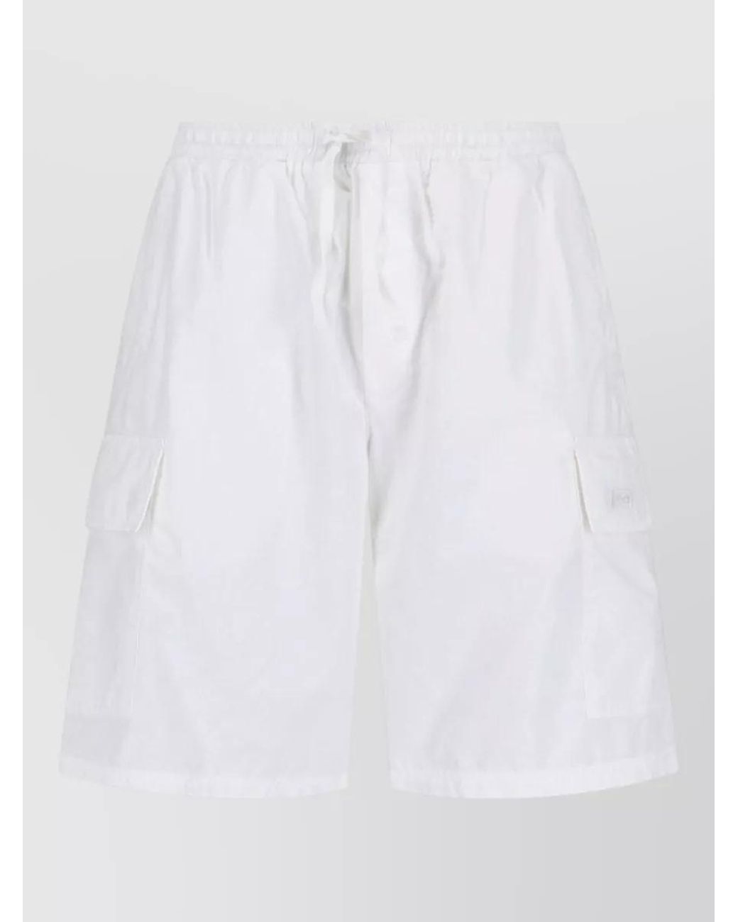Autry White Straight Cargo Shorts for men