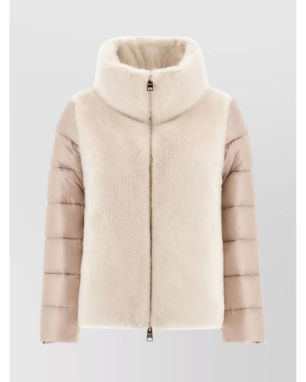Herno Natural Ultralight Padded Jacket Fur Inserts