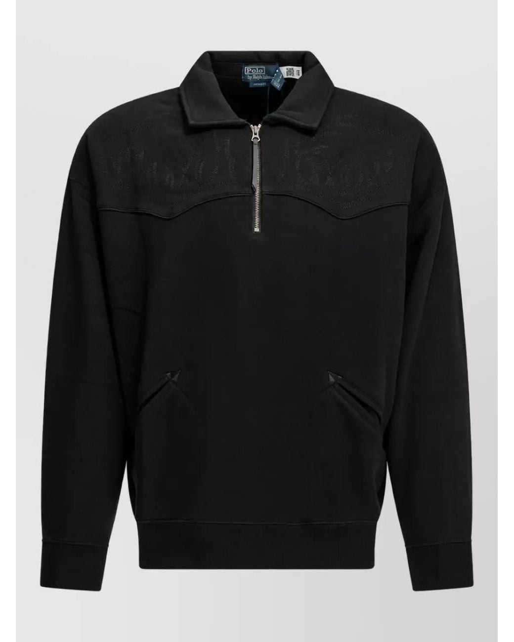 Polo Ralph Lauren Black Polo-Collar Lightweight Jacket for men