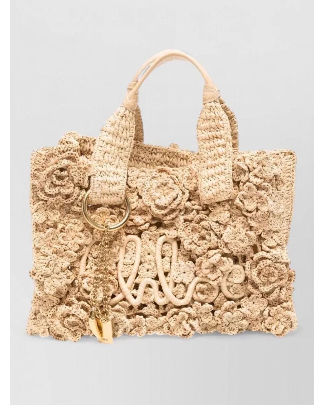 Chloé Natural Raffia Shoulder Bag