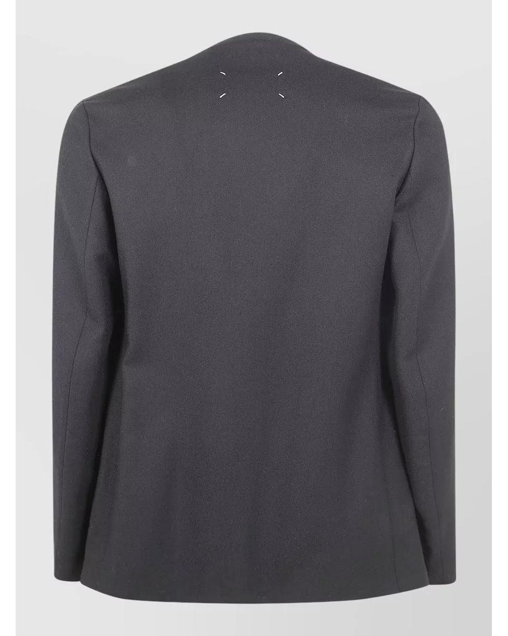 Maison Margiela Blue Virgin Wool Open Blazer