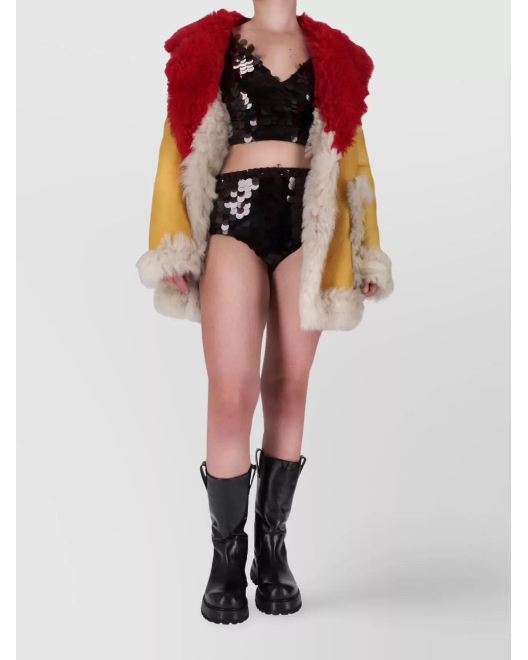 Prada Pink Faux Fur Coat