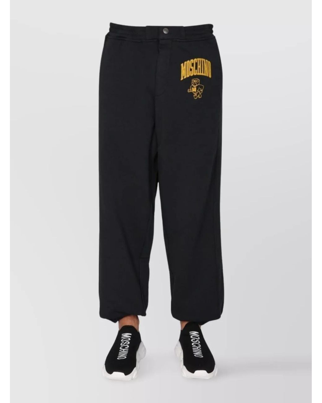 Moschino Blue Cotton Jogging Pants for men