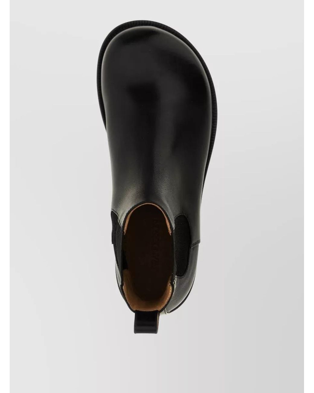 J.W. Anderson Black Calfskin Leather Chelsea Ankle Boots for men