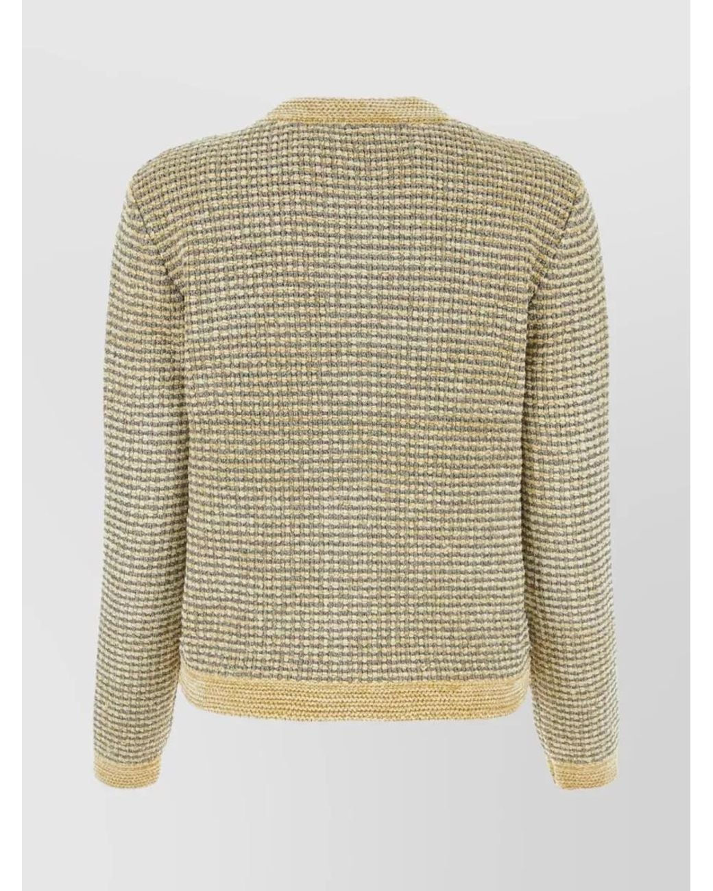 Tory Burch Metallic Regular-Fit Tweed Jacket