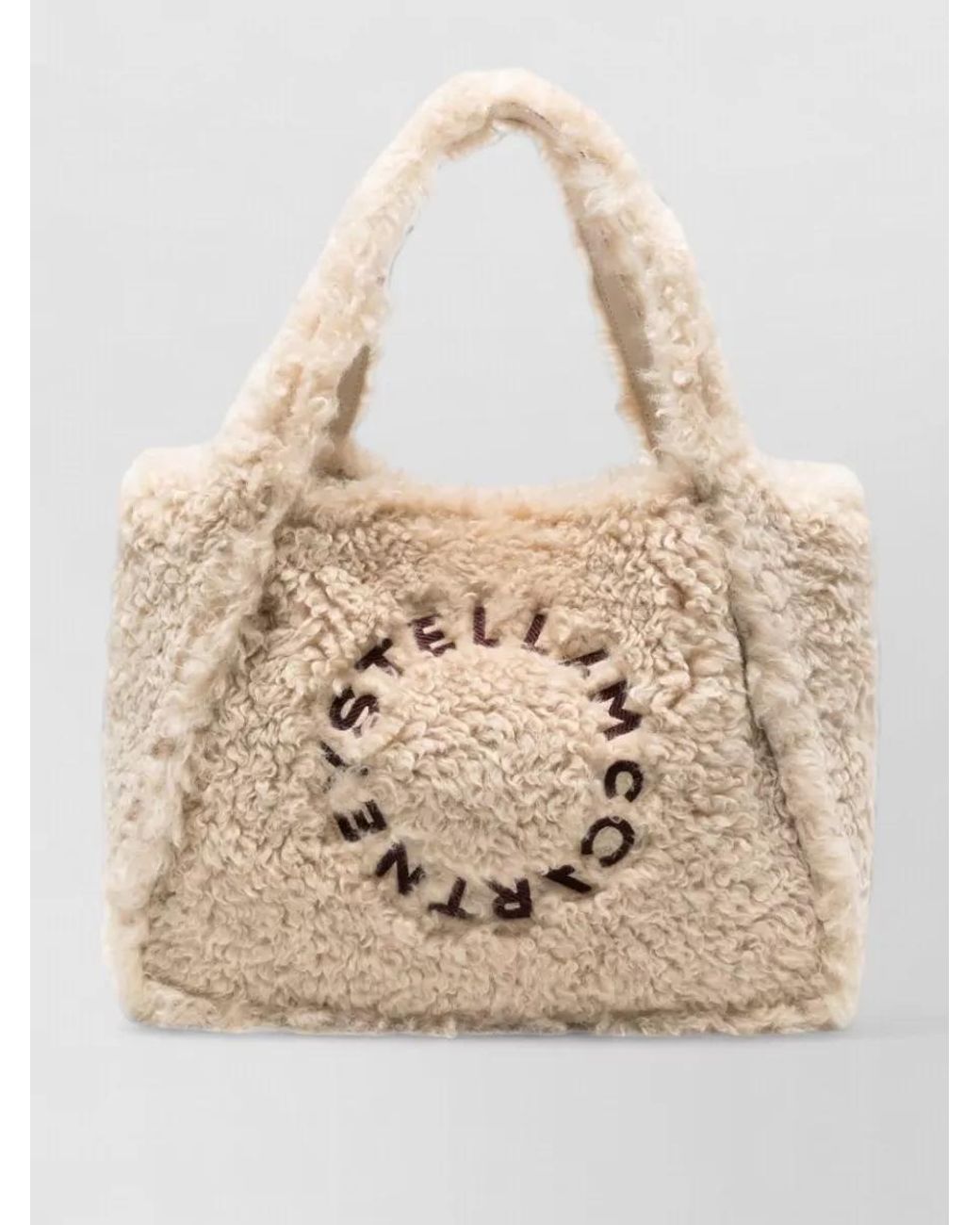 Stella McCartney Natural Eco Alter Shearling Tote Bag