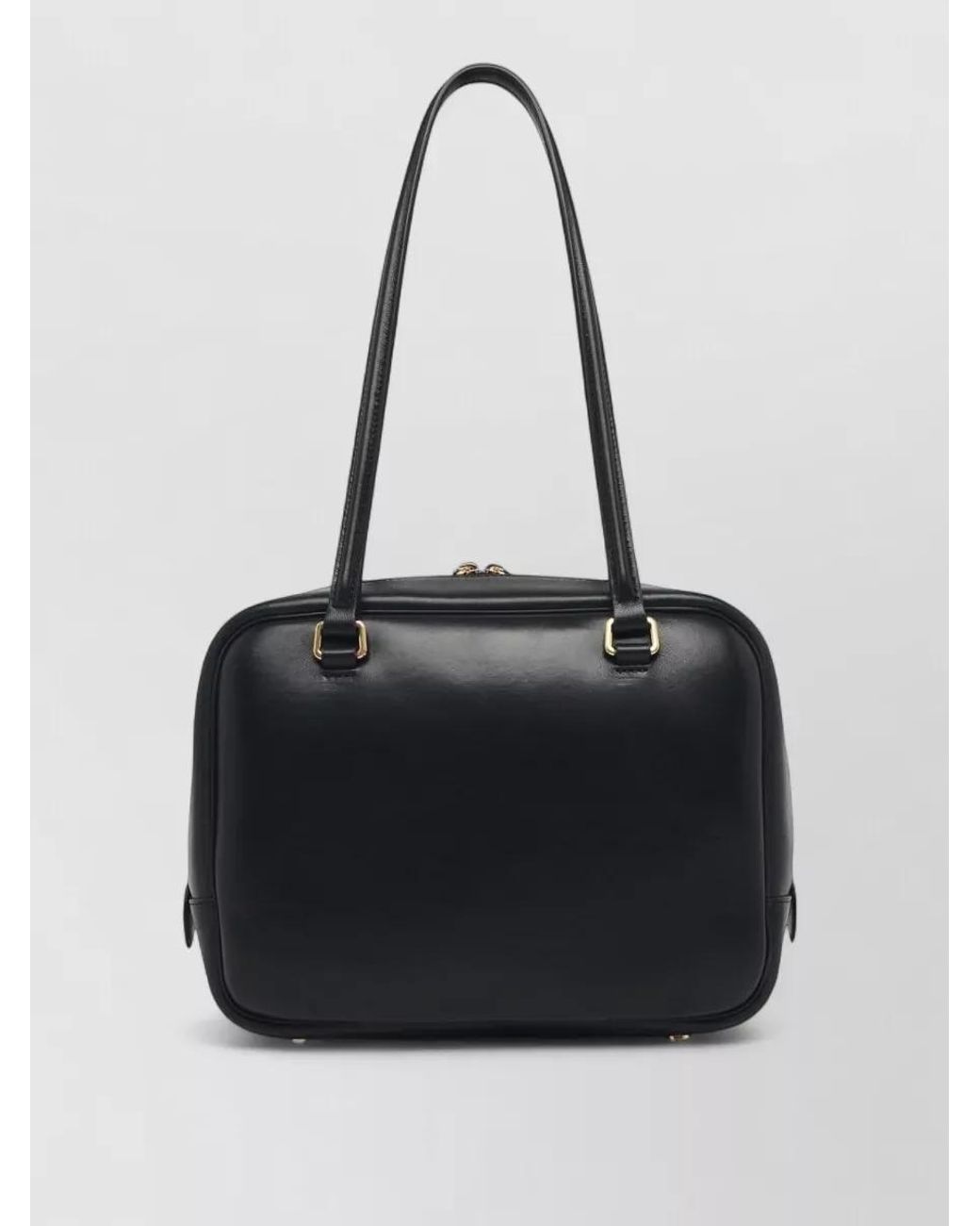 Jil Sander Black Medium Leather Shoulder Bag