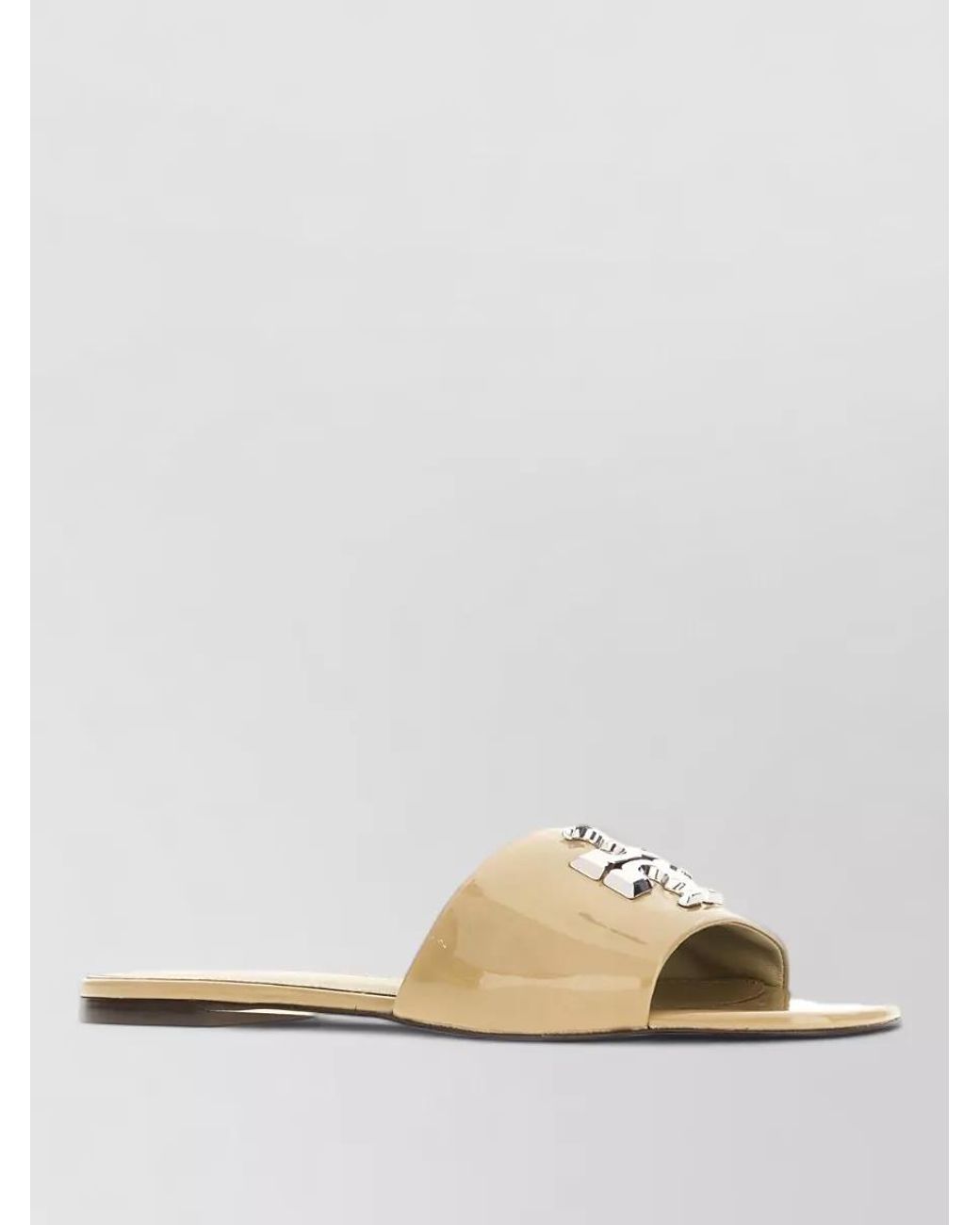Tory Burch Metallic Leather Slippers