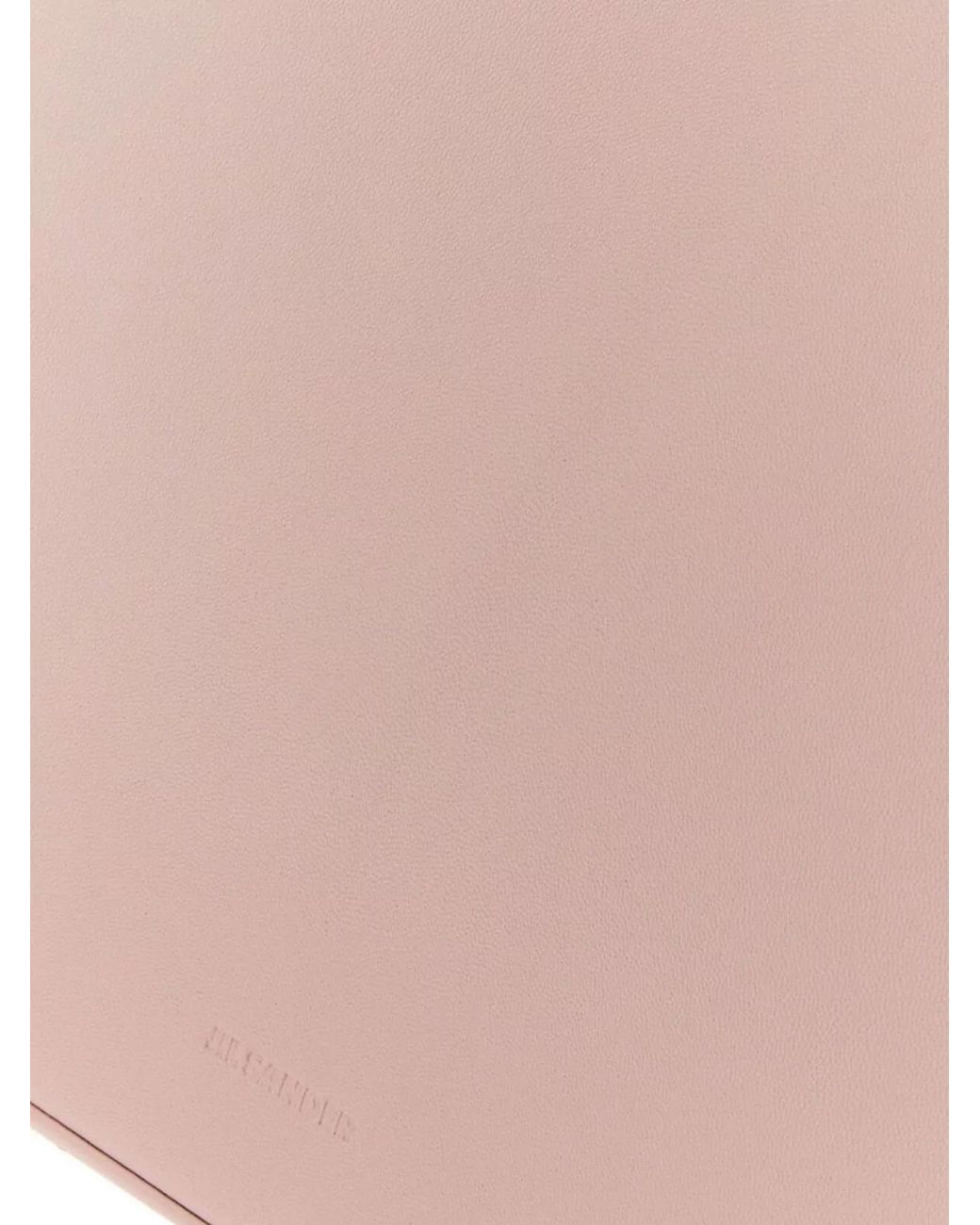 Jil Sander Pink Tangle Leather Shoulder Bag