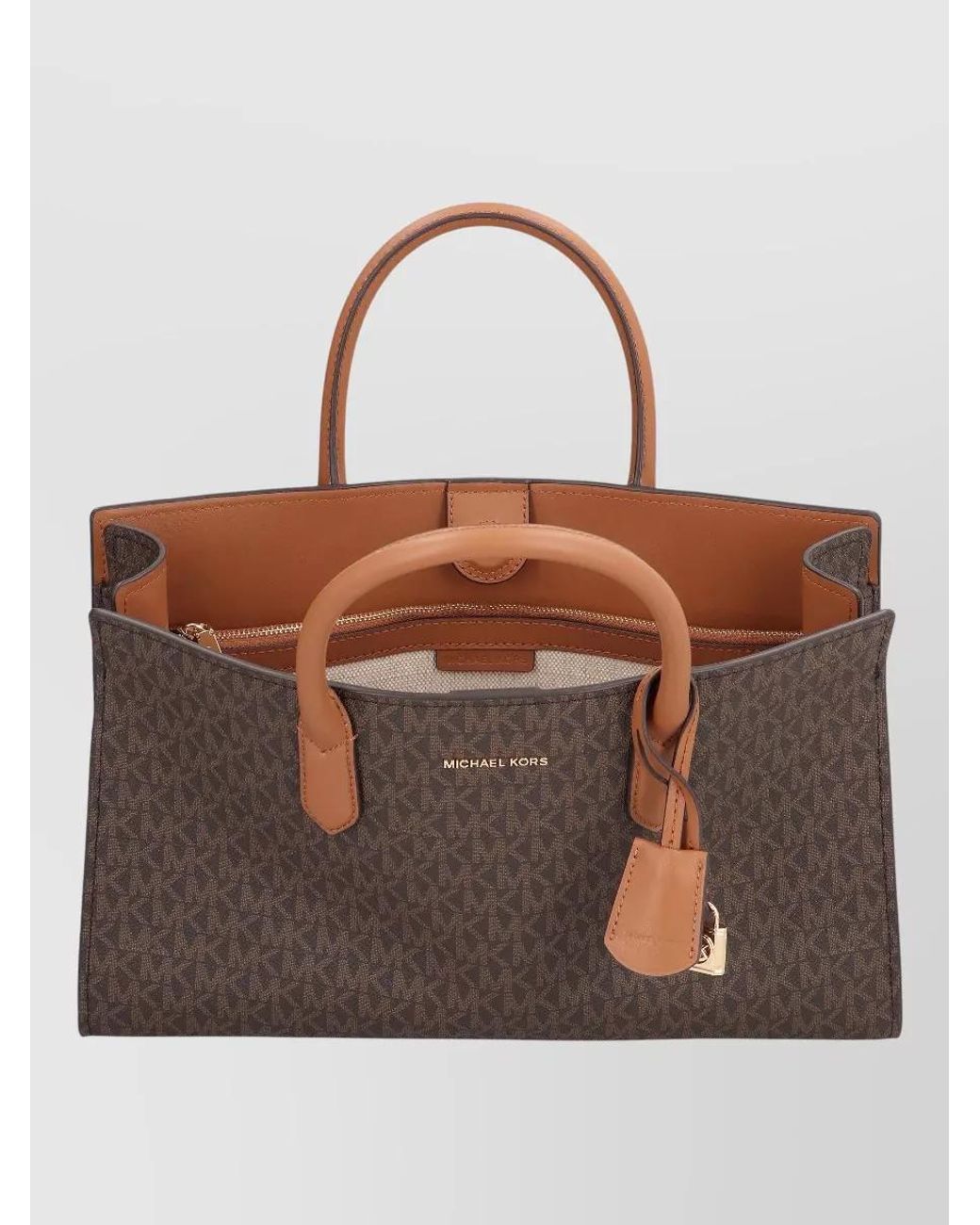 MICHAEL Michael Kors Brown Printed Canvas Tote Bag