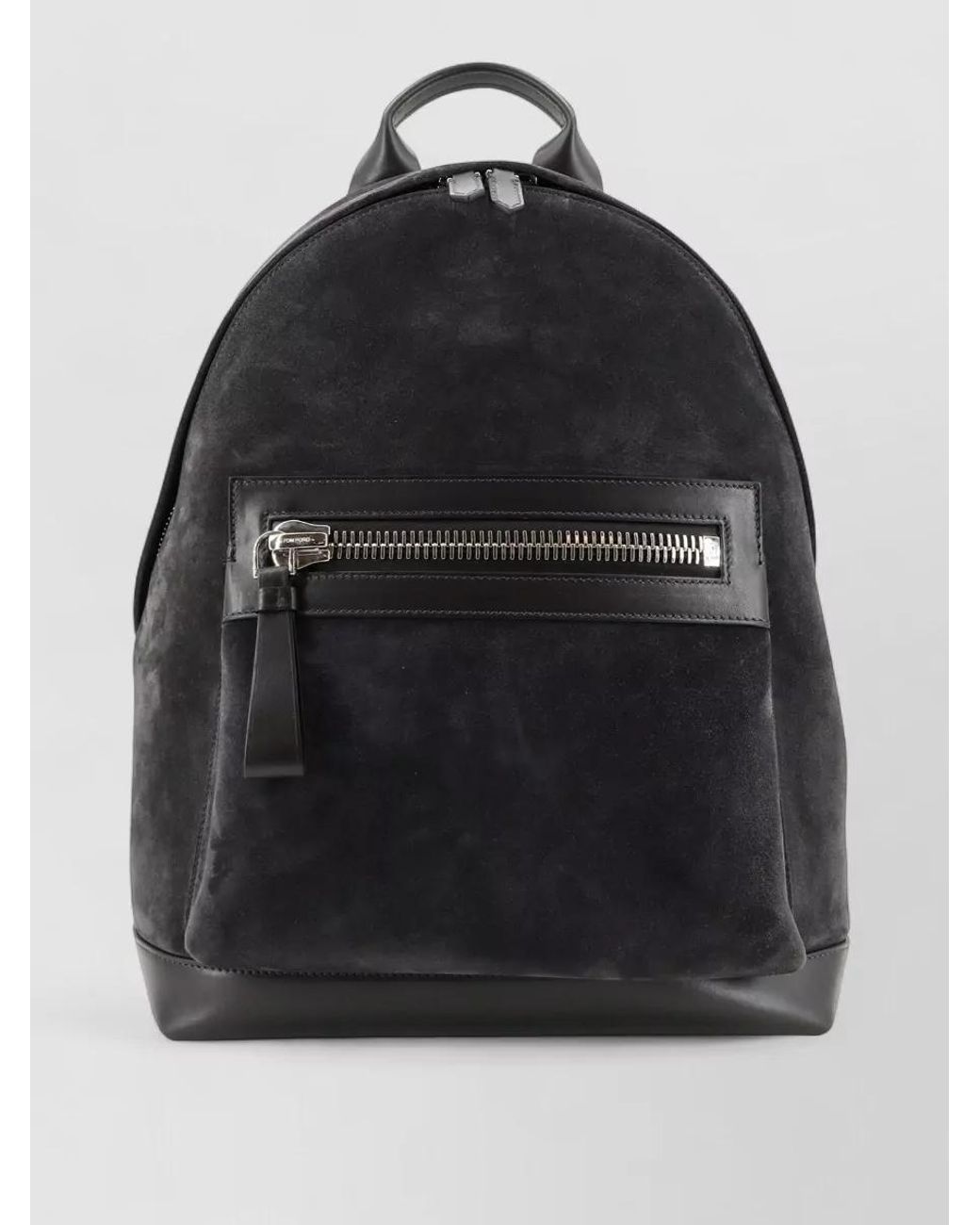 Tom Ford Black Suede Leather Backpack for men