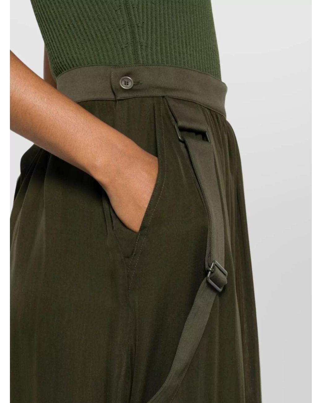 Max Mara Green Midi Skirt