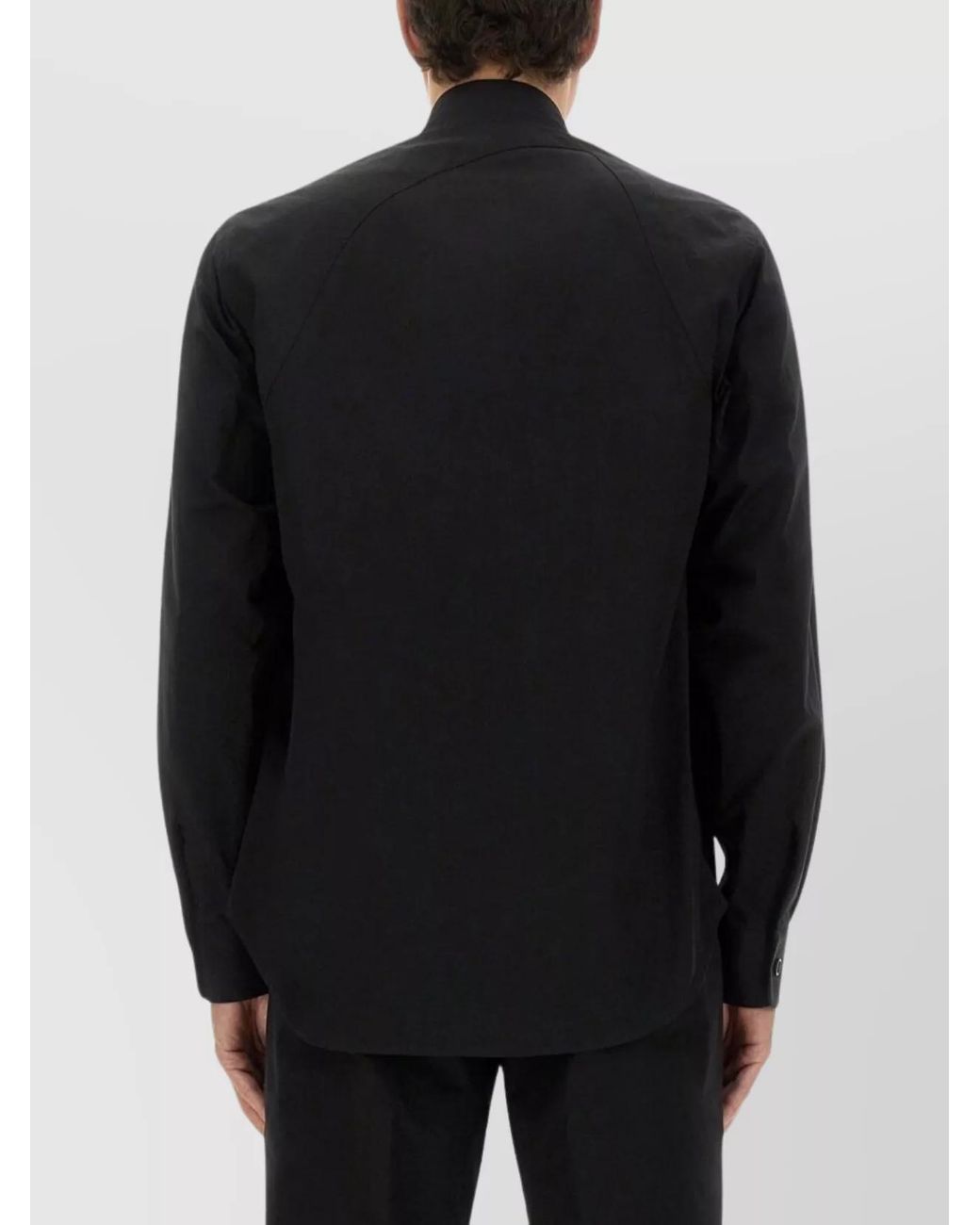 McQueen Black Poplin Shirt for men