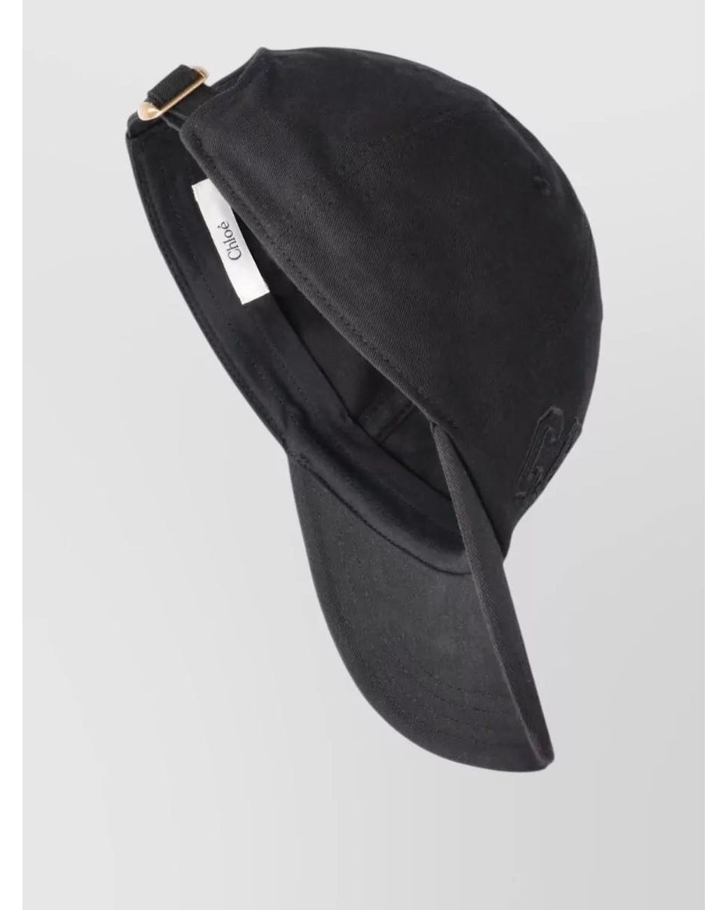 Chloé Gray Cotton Baseball Cap