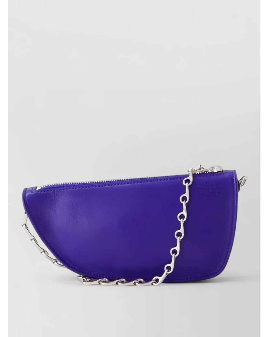 Burberry Purple Micro Shield Quilted Lambskin Shoulder Bag