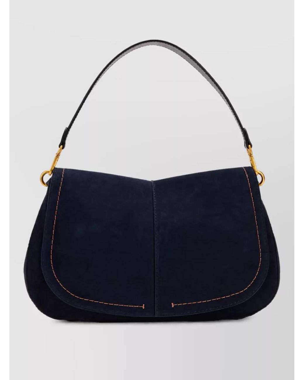 Gianni Chiarini Blue Calfskin Helena Shoulder Bag