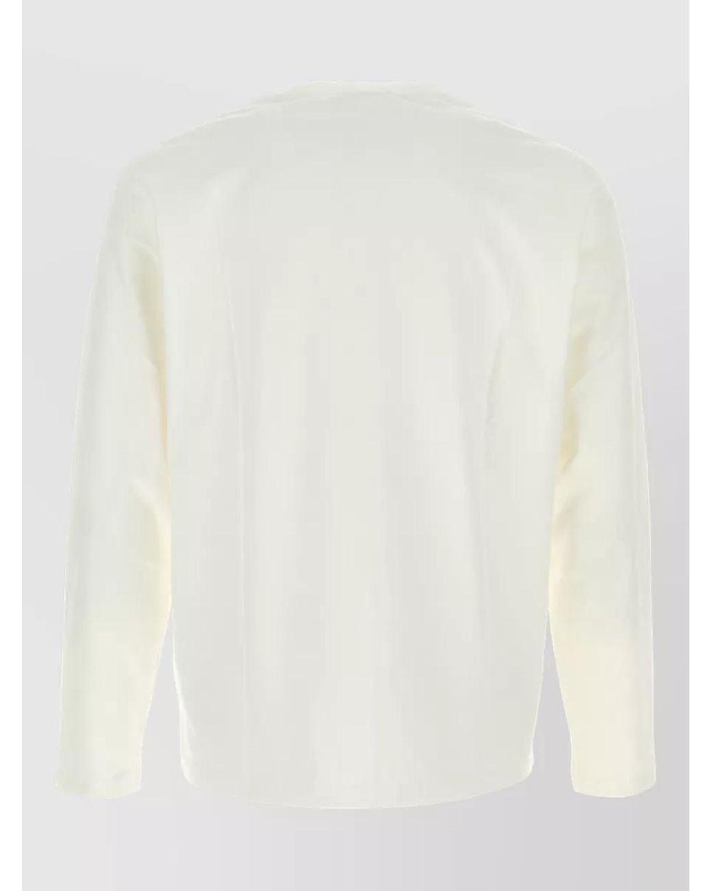 Auralee White Cotton T-Shirt for men