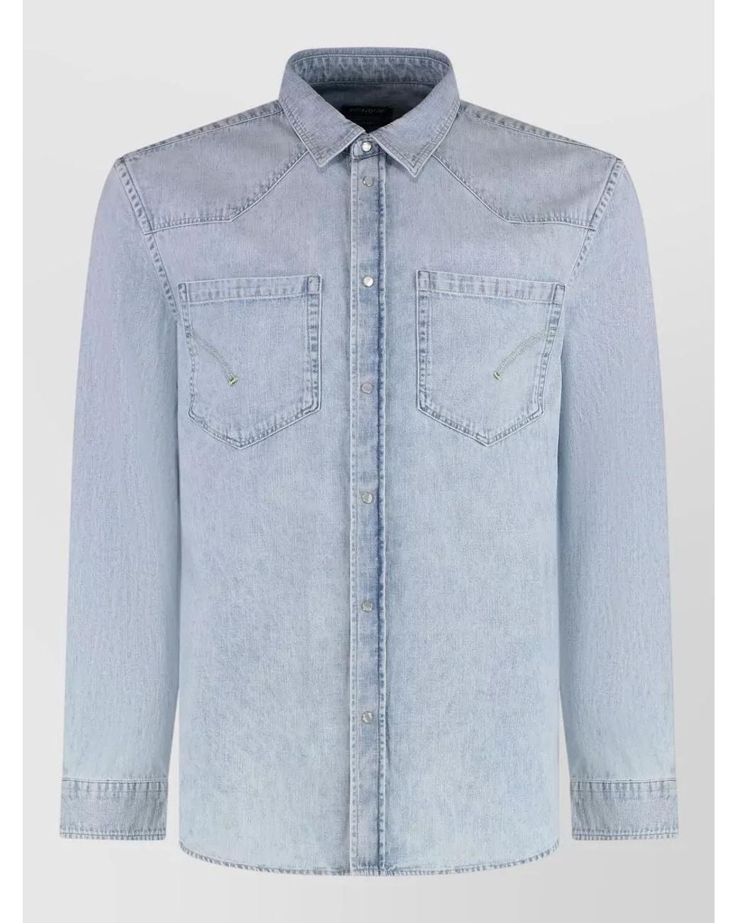 Dondup Blue Denim Shirt for men