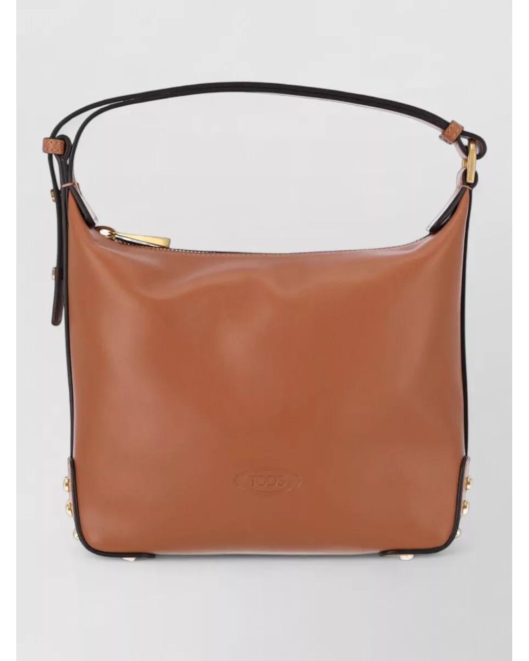 Tod's Brown Na Calf Leather Shoulder Bag