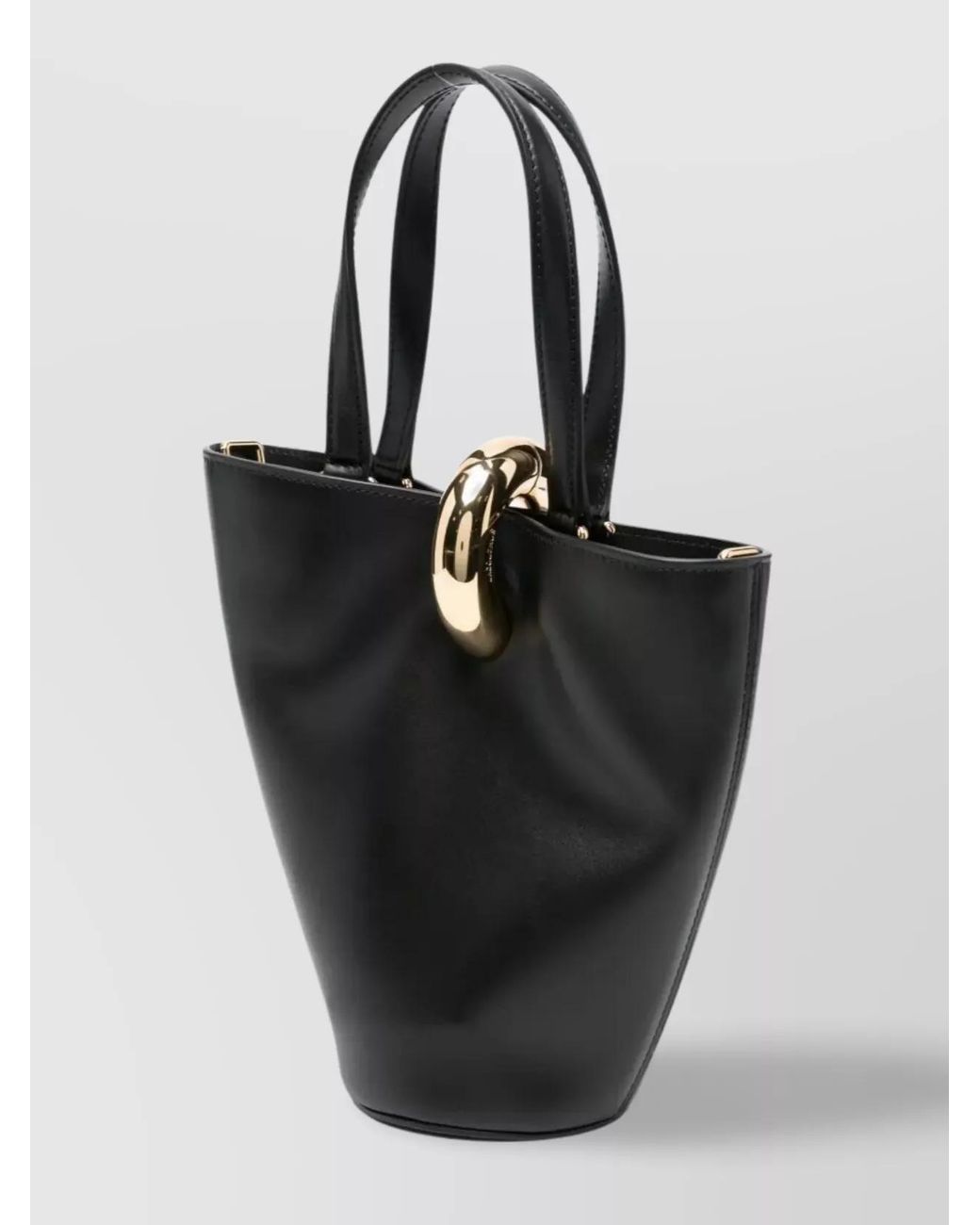 Jacquemus Black Le Bambola Small Leather Bucket Bag