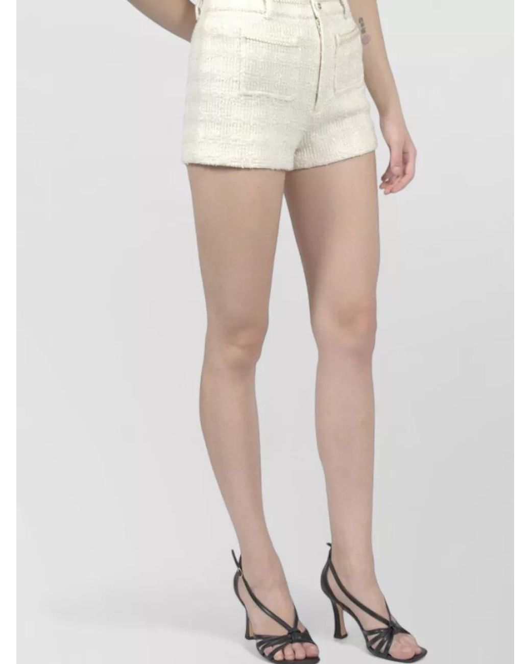 Gucci Natural High-Rise Tailored Trousers