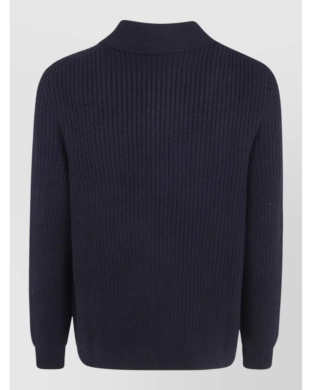 Lardini Blue Cashmere Wool Coat for men
