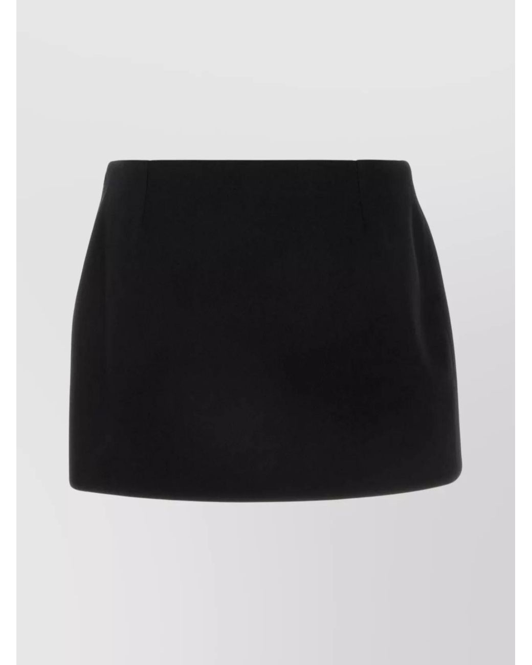 Givenchy Black Wool High-Low Mini Skirt