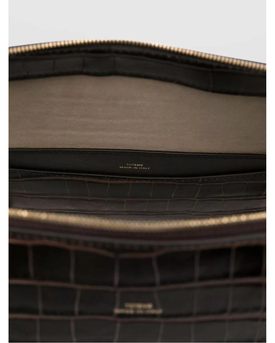 Totême Black Calf Leather Tote Bag